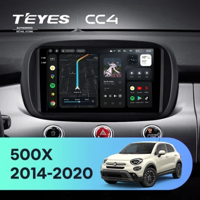 Штатная магнитола Teyes CC4 8/128 Fiat 500X (2014-2020)